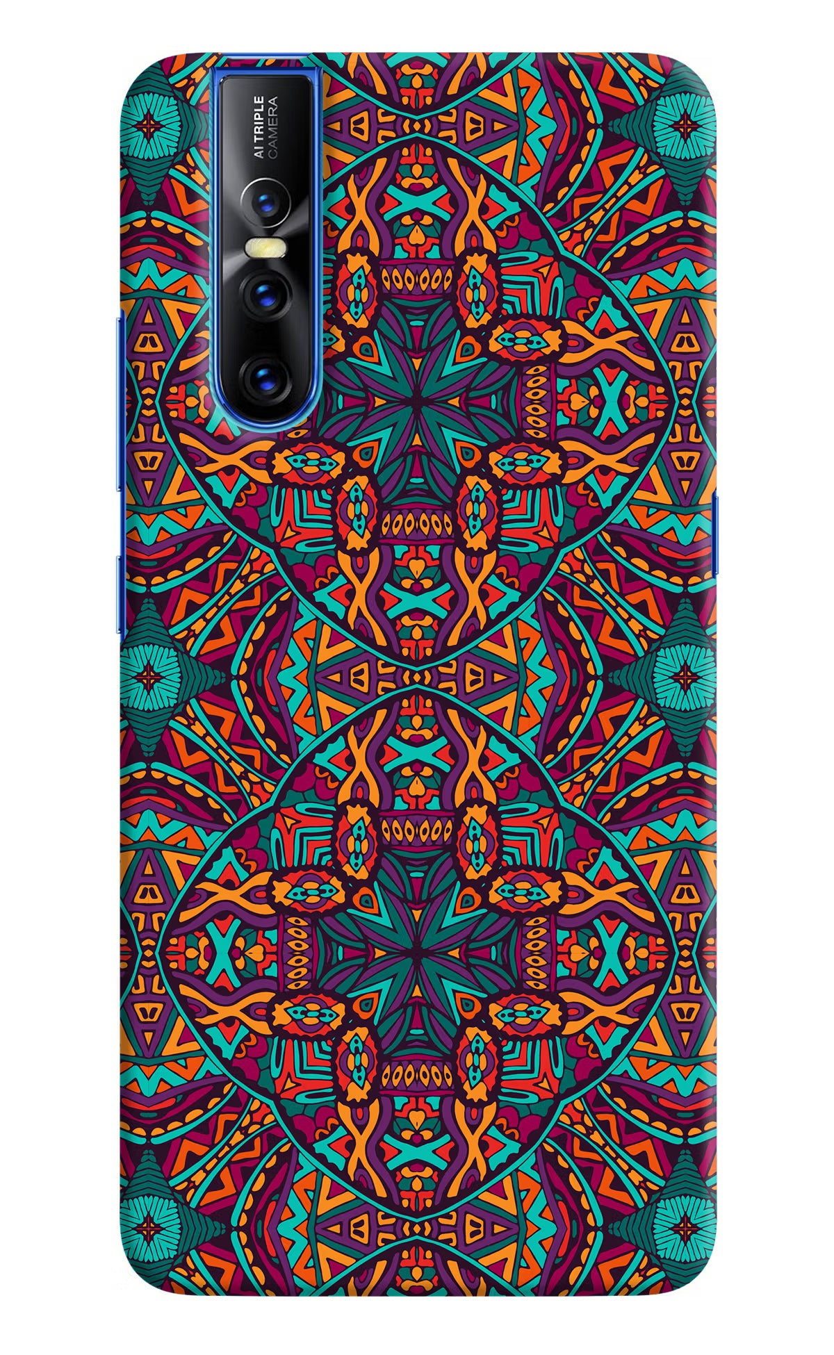 Colour Mandala Vivo V15 Pro Hard Case Back Cover by Casekaro