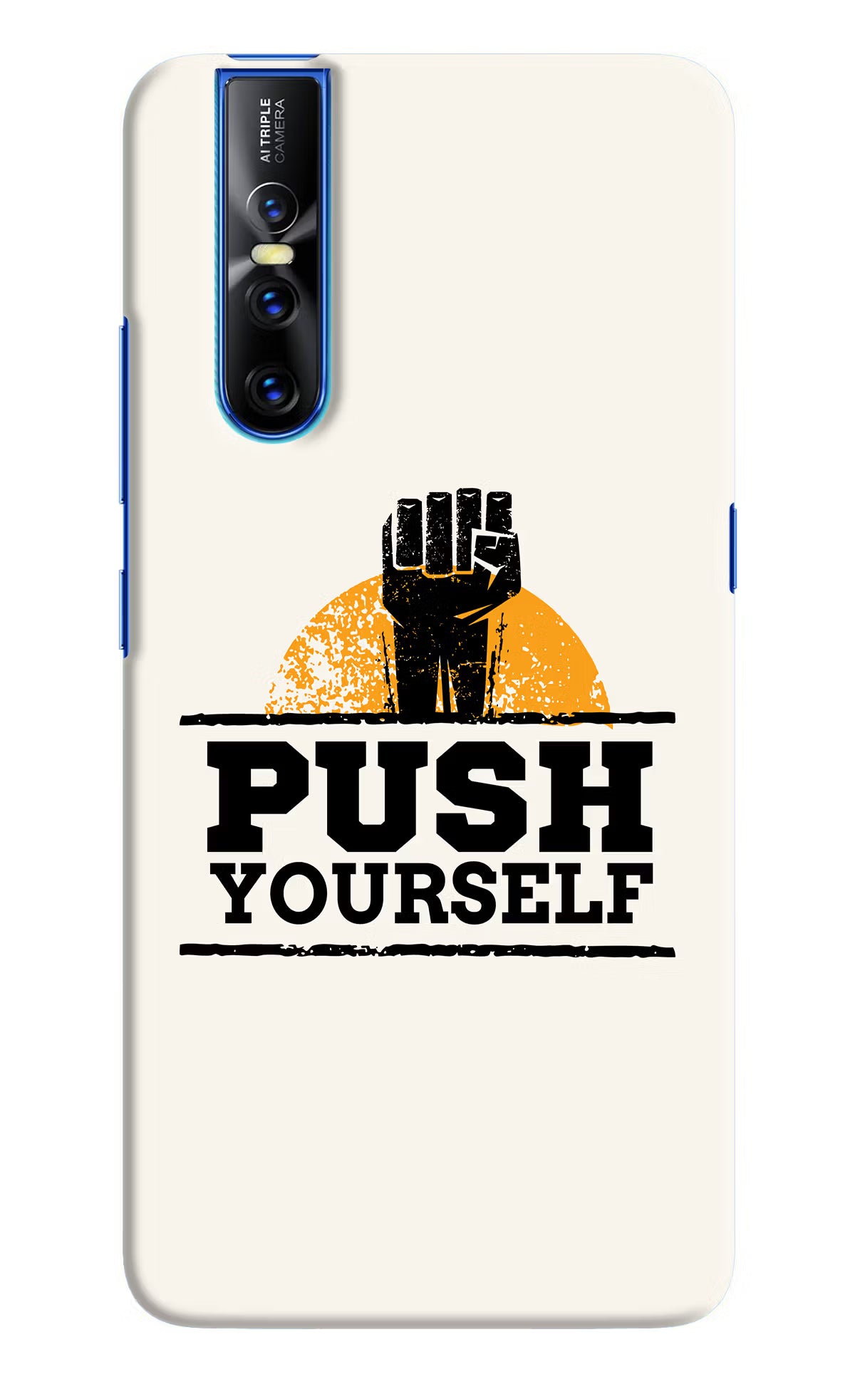 Push Yourself Vivo V15 Pro Hard Case Back Cover by Casekaro