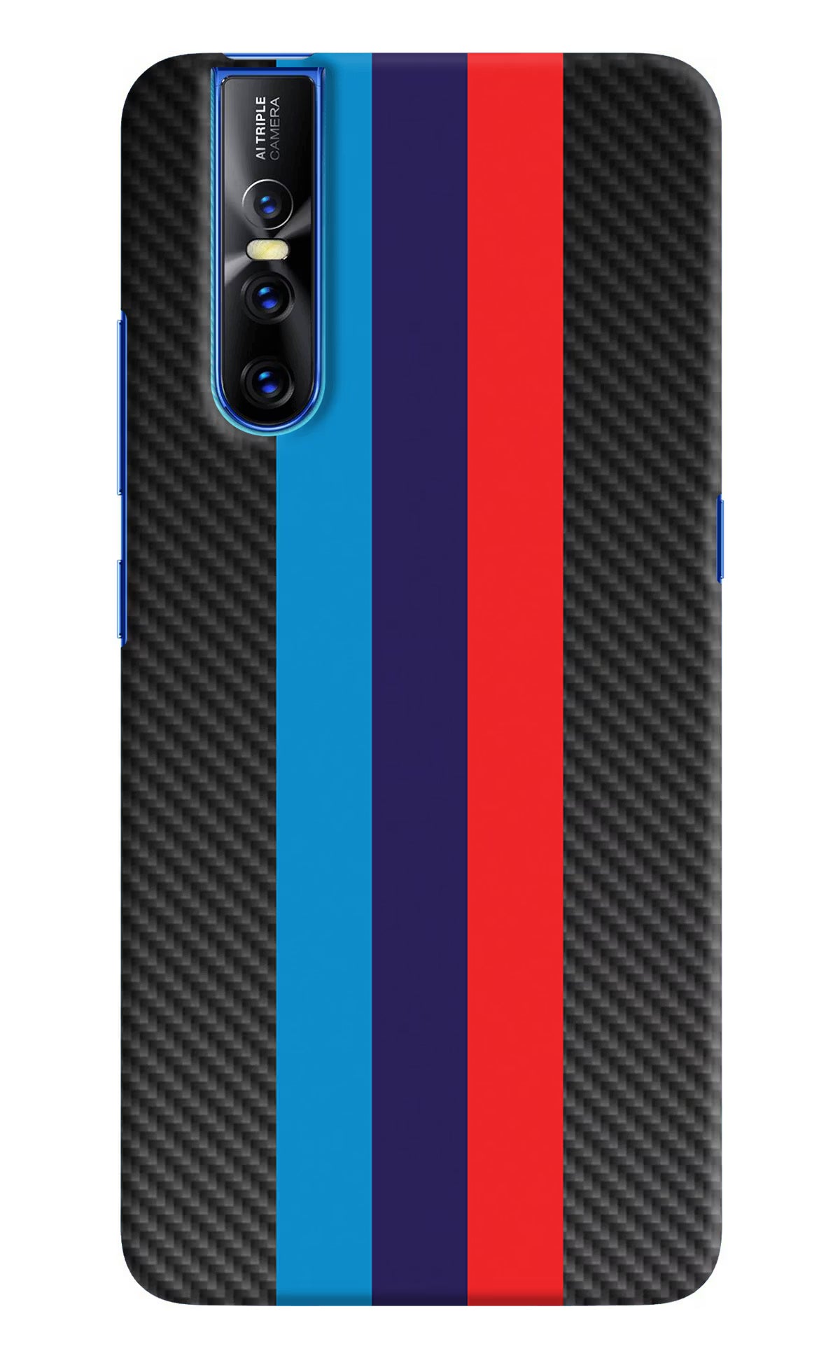 BMW Stripes Pattern Vivo V15 Pro Hard Case Back Cover by Casekaro