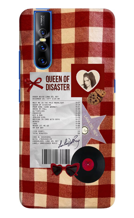 Queen of Disaster Vivo V15 Pro Hard Case Back Cover by Casekaro