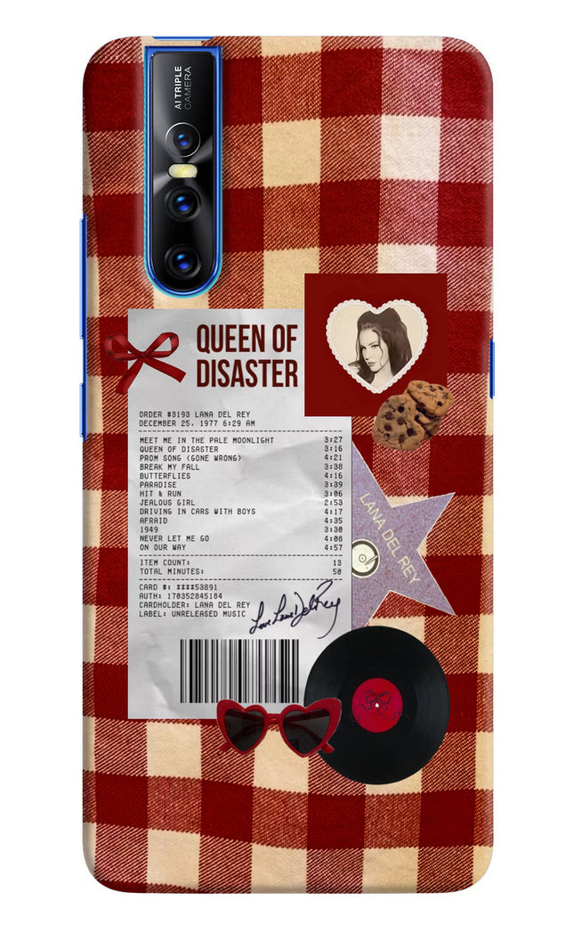 Queen of Disaster Vivo V15 Pro Hard Case Back Cover by Casekaro