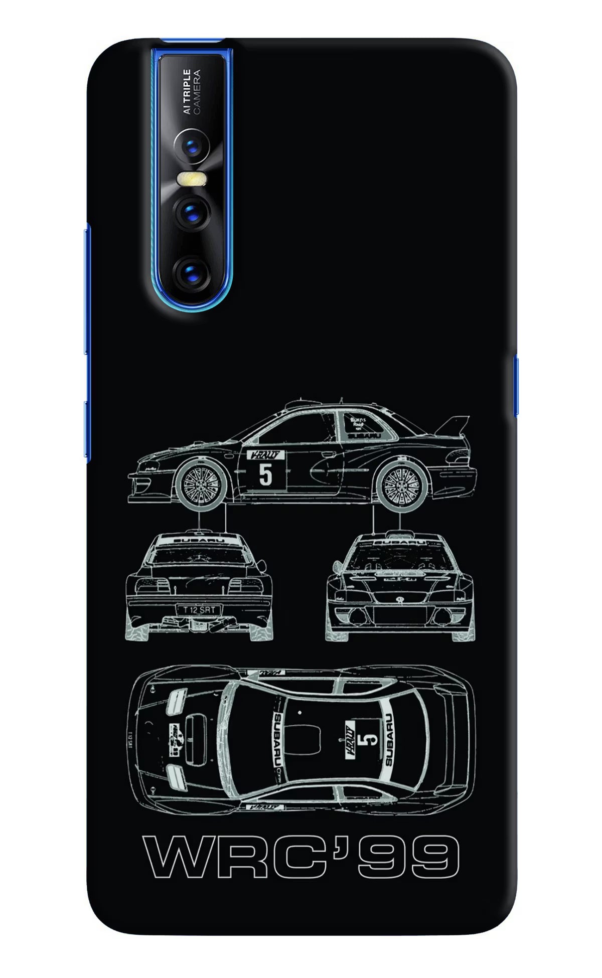WRC'99 Vivo V15 Pro Hard Case Back Cover by Casekaro