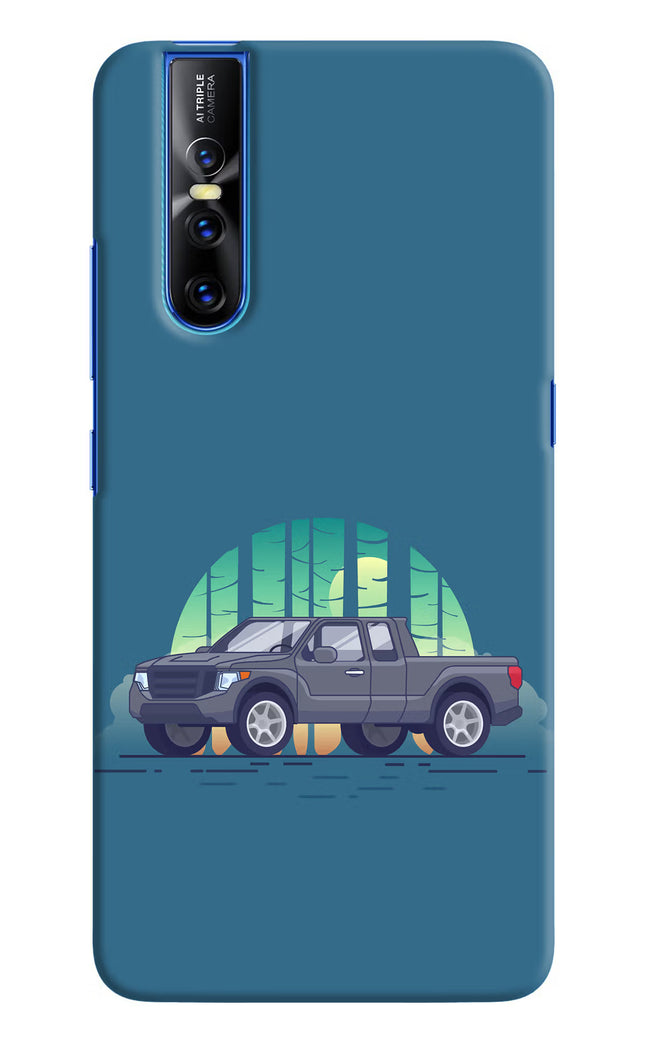 Retro Garage Vibe Vivo V15 Pro Hard Case Back Cover by Casekaro