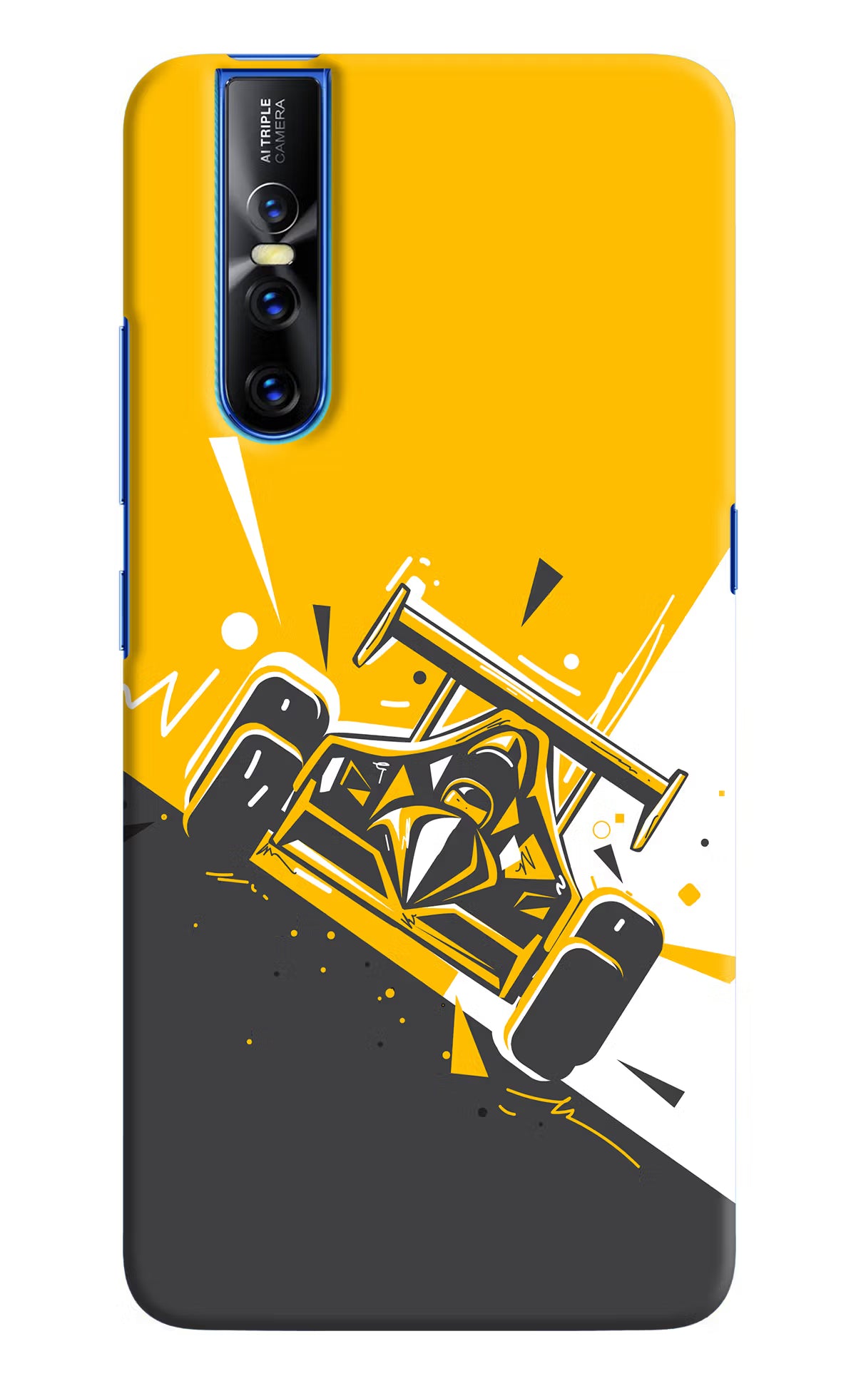 Track King Vivo V15 Pro Hard Case Back Cover by Casekaro