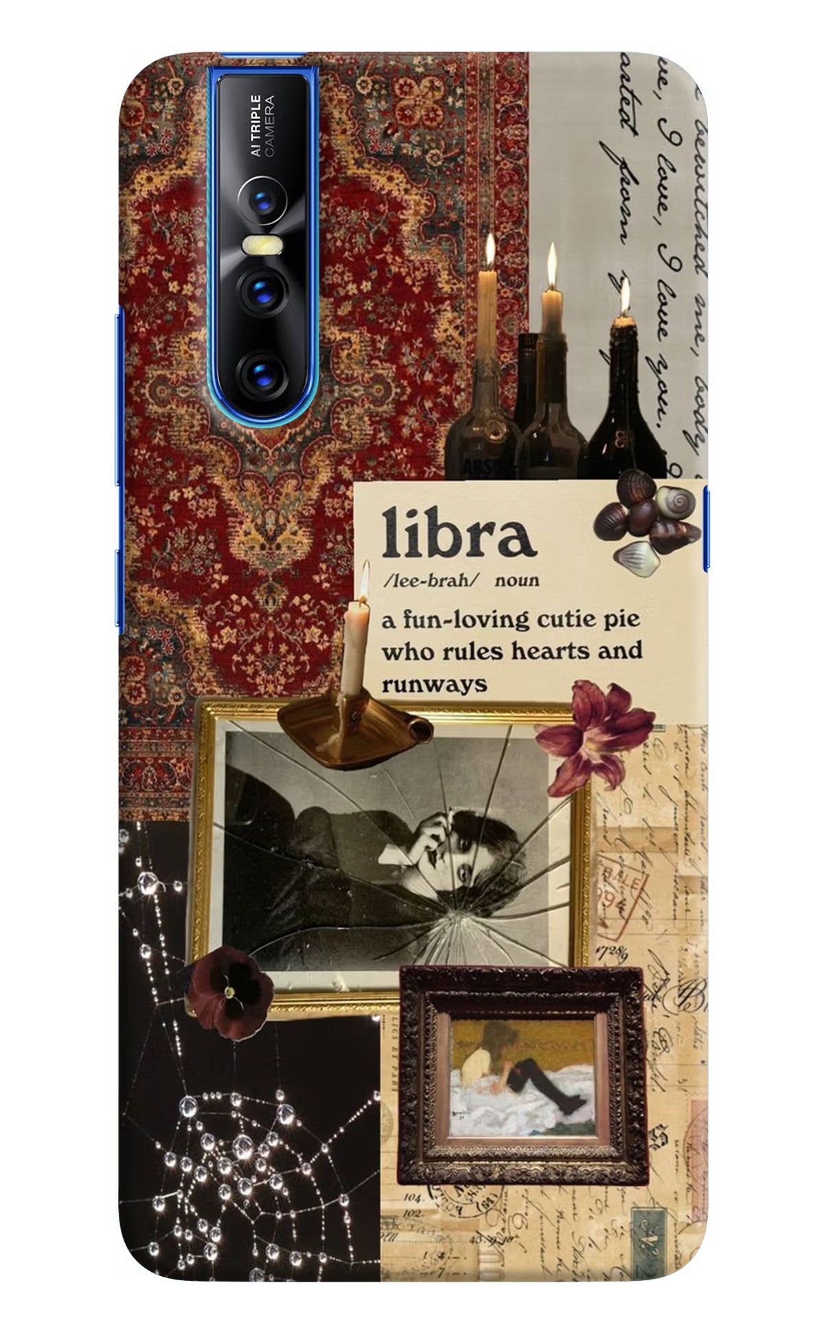 Libra Zodiac Vivo V15 Pro Hard Case Back Cover by Casekaro
