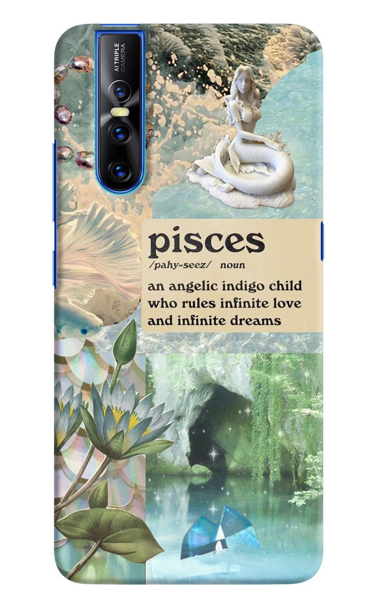 Pisces Zodiac Vivo V15 Pro Hard Case Back Cover by Casekaro