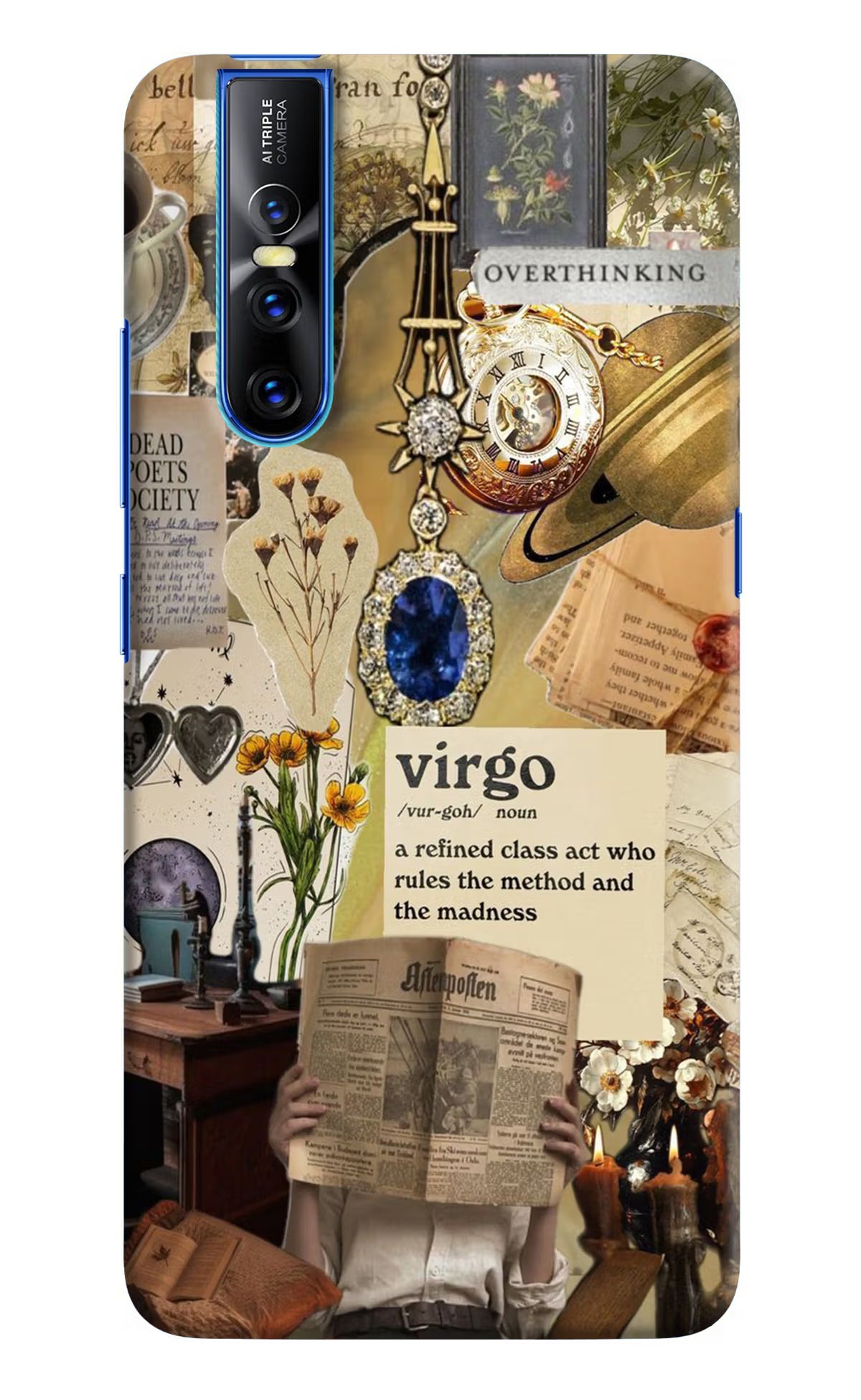Virgo Zodiac Vivo V15 Pro Hard Case Back Cover by Casekaro