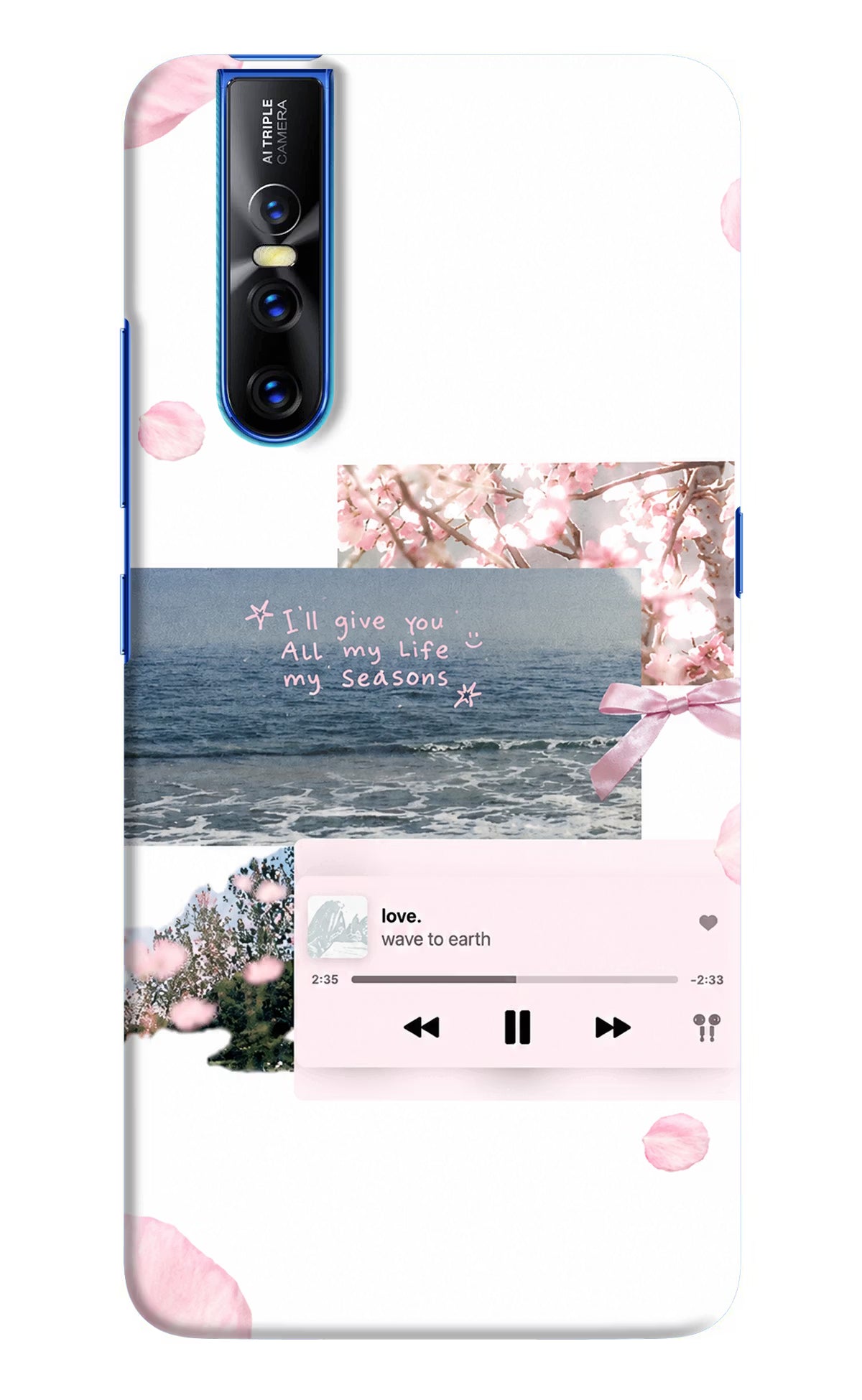 Wave to earth Vivo V15 Pro Back Cover