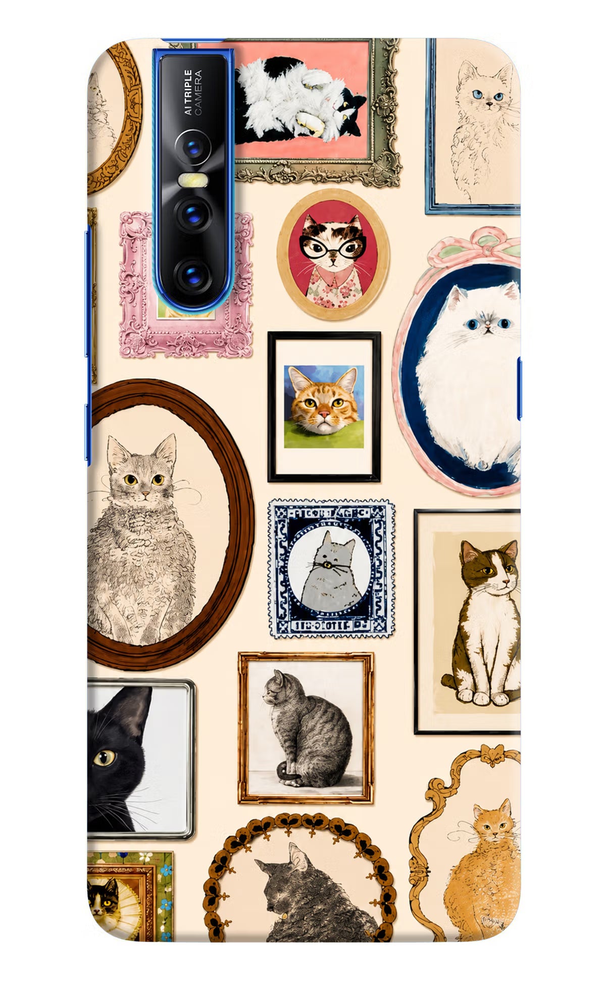 Mirror Cats Vivo V15 Pro Back Cover
