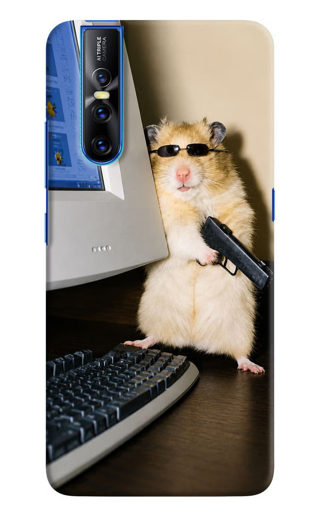Hacker Hamster Vivo V15 Pro Hard Case Back Cover by Casekaro