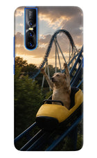 Rollercoaster Dog Vivo V15 Pro Hard Case Back Cover by Casekaro
