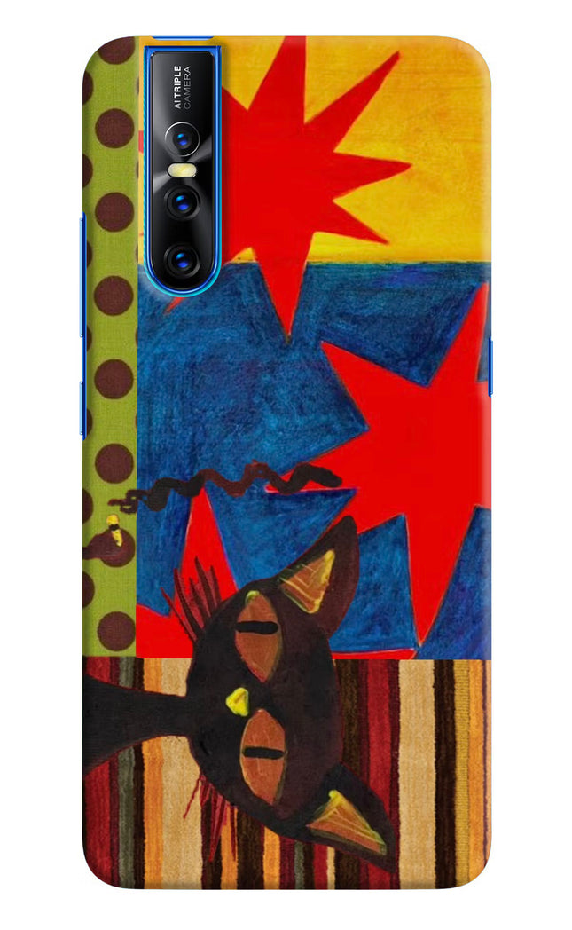 Pop Cat Vivo V15 Pro Hard Case Back Cover by Casekaro