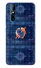 Koi Blue Vivo V15 Pro Hard Case Back Cover by Casekaro