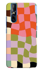 Wavy Grid Vivo V15 Pro Hard Case Back Cover by Casekaro