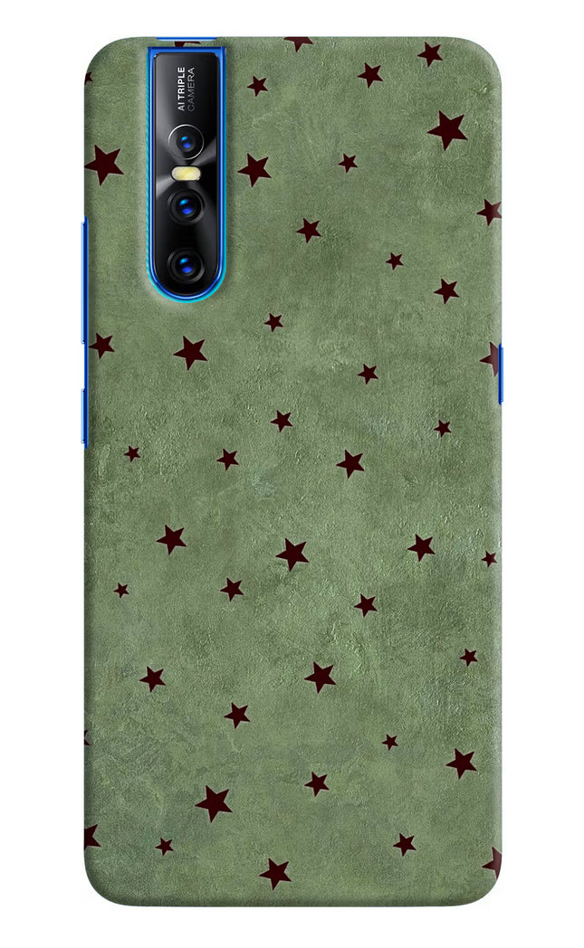Green Stars Vivo V15 Pro Hard Case Back Cover by Casekaro