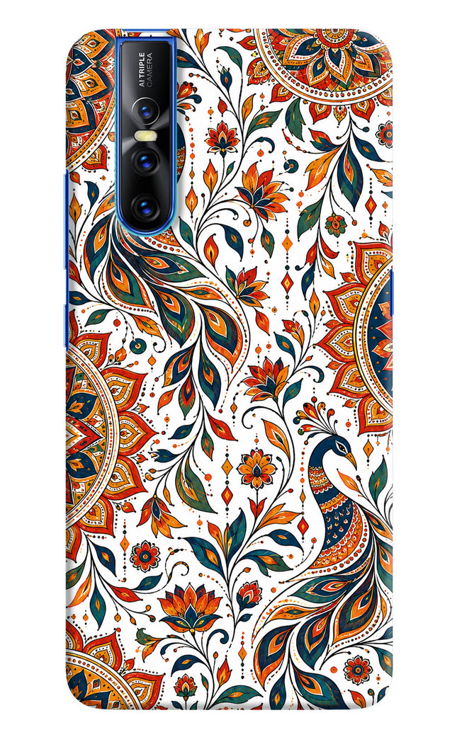 White Mayura Vivo V15 Pro Hard Case Back Cover by Casekaro