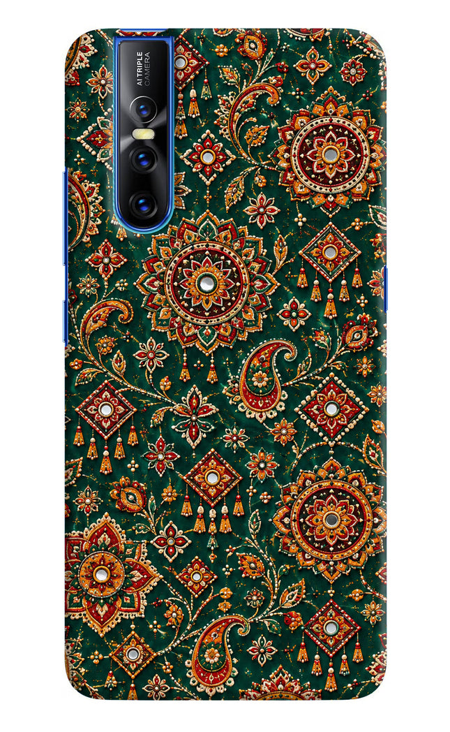Green Pataka Vivo V15 Pro Hard Case Back Cover by Casekaro