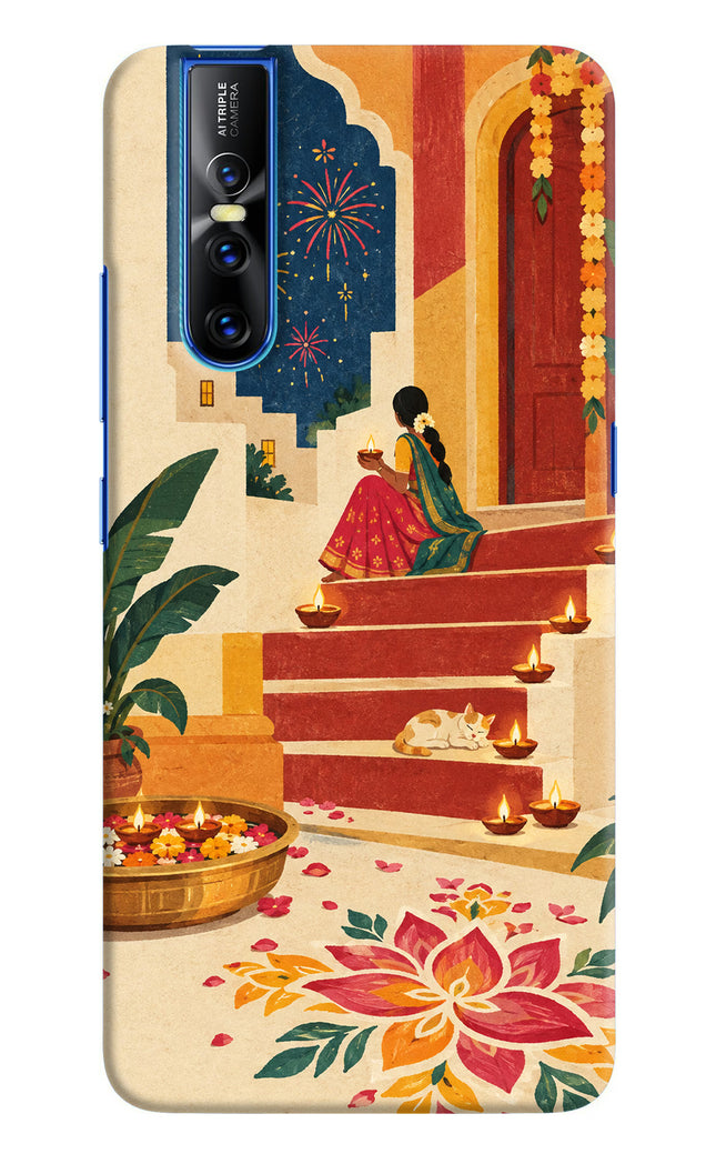Diwali Rangoli Vivo V15 Pro Back Cover