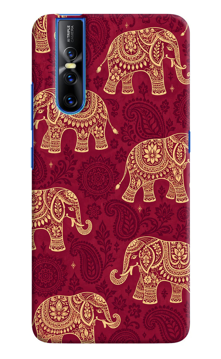 Maroon Elephant Vivo V15 Pro Back Cover, Hard case