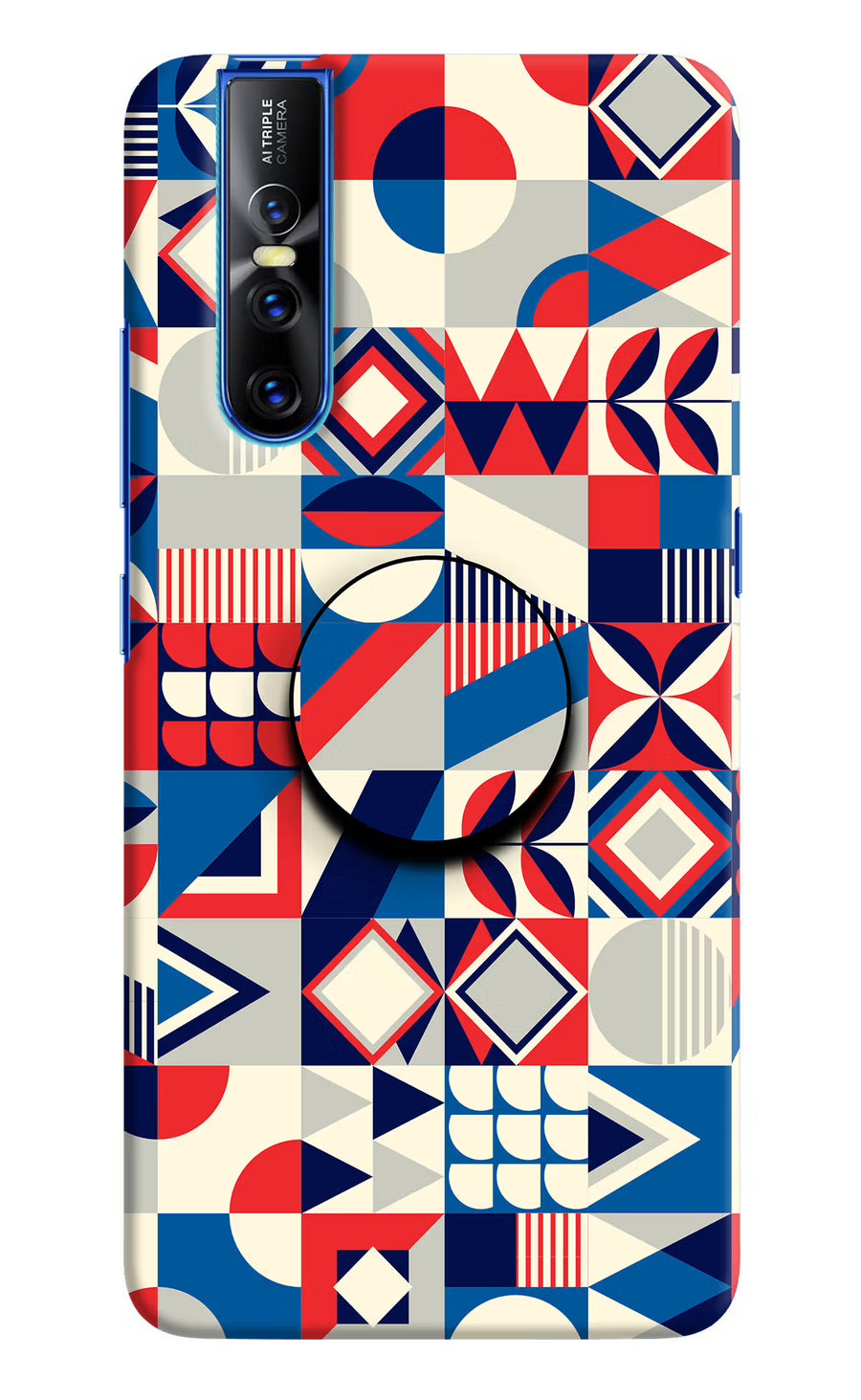 Colorful Pattern Vivo V15 Pro Pop Case, Hard case