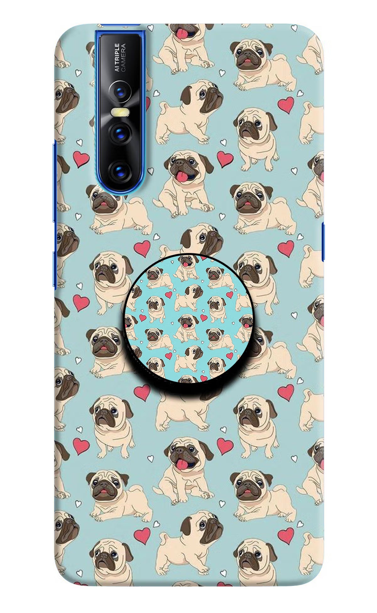 Pug Dog Vivo V15 Pro Pop Case by Casekaro