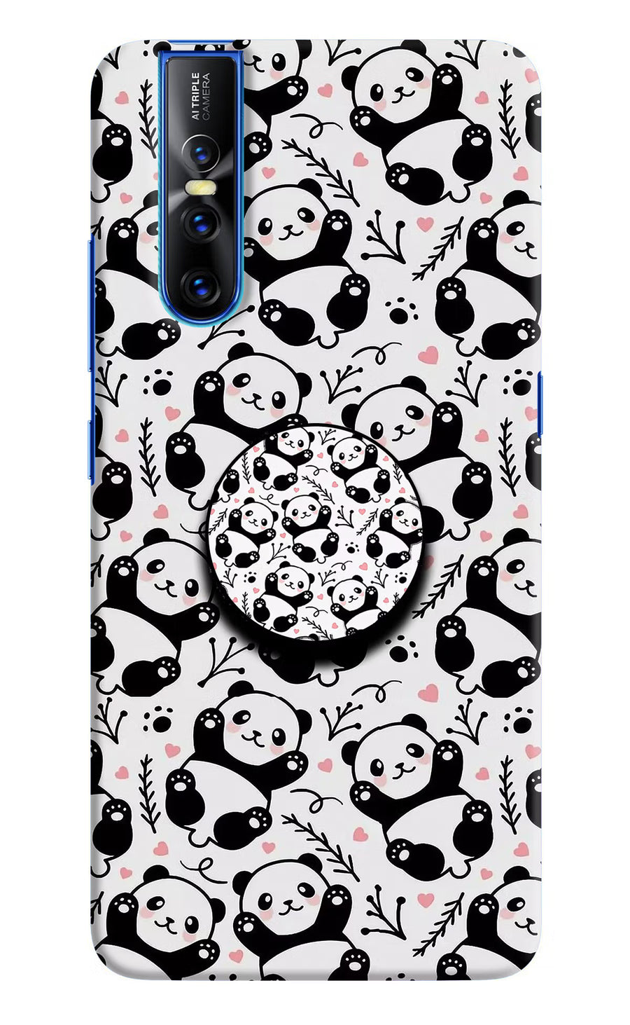 Cute Panda Vivo V15 Pro Pop Case, Hard case