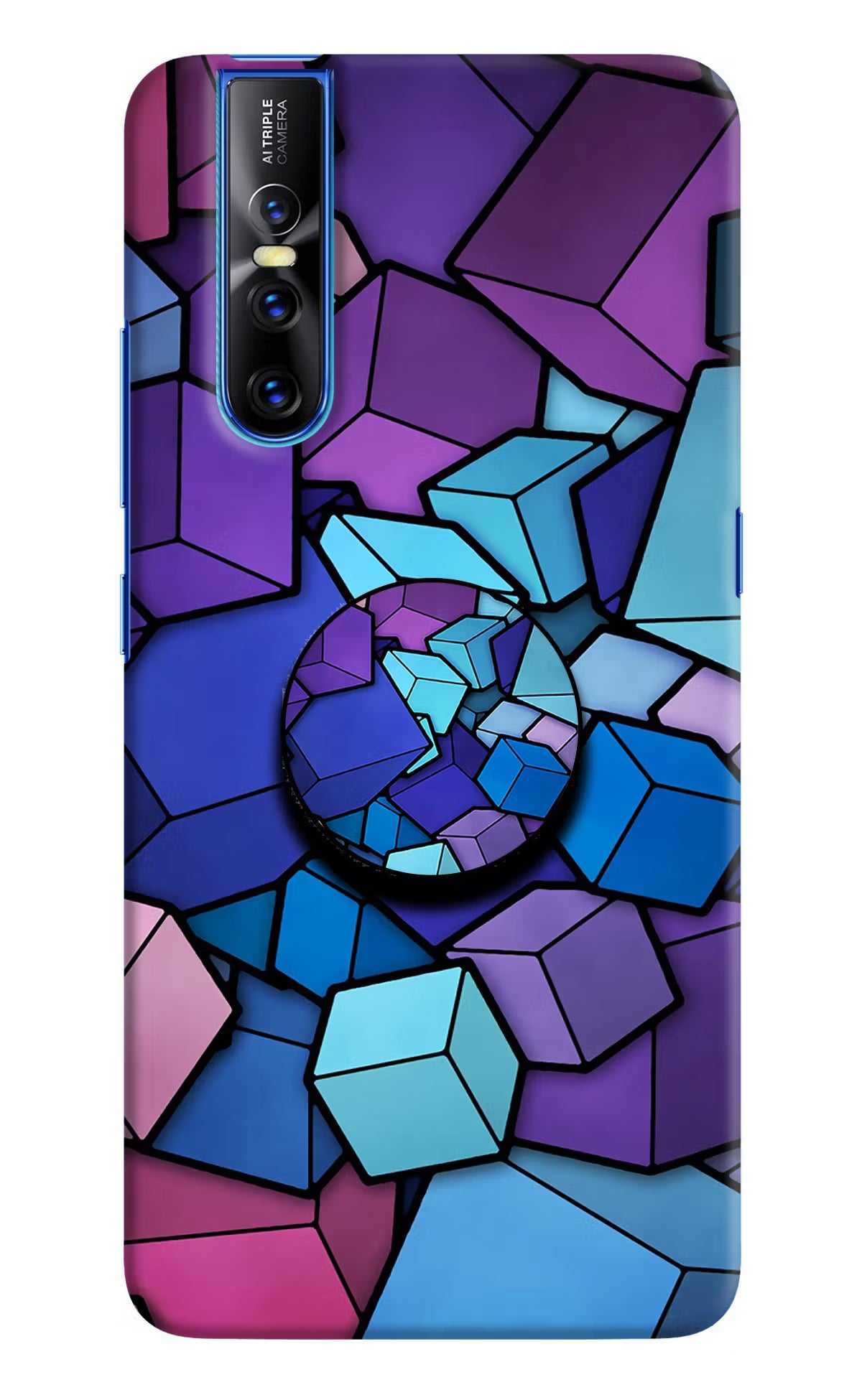 Cubic Abstract Vivo V15 Pro Pop Case by Casekaro