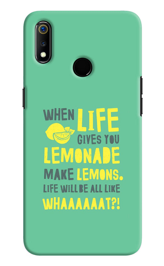 Quote Realme 3 Hard Case Back Cover by Casekaro