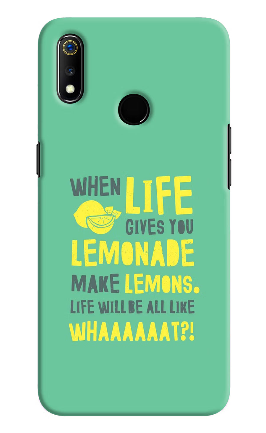 Quote Realme 3 Back Cover, Hard case