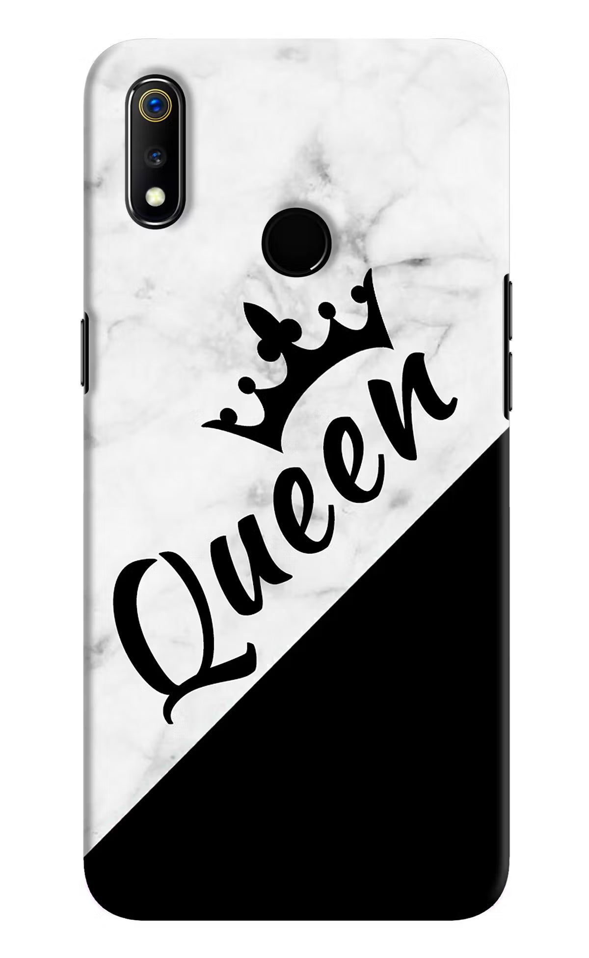 Queen Realme 3 Hard Case Back Cover by Casekaro