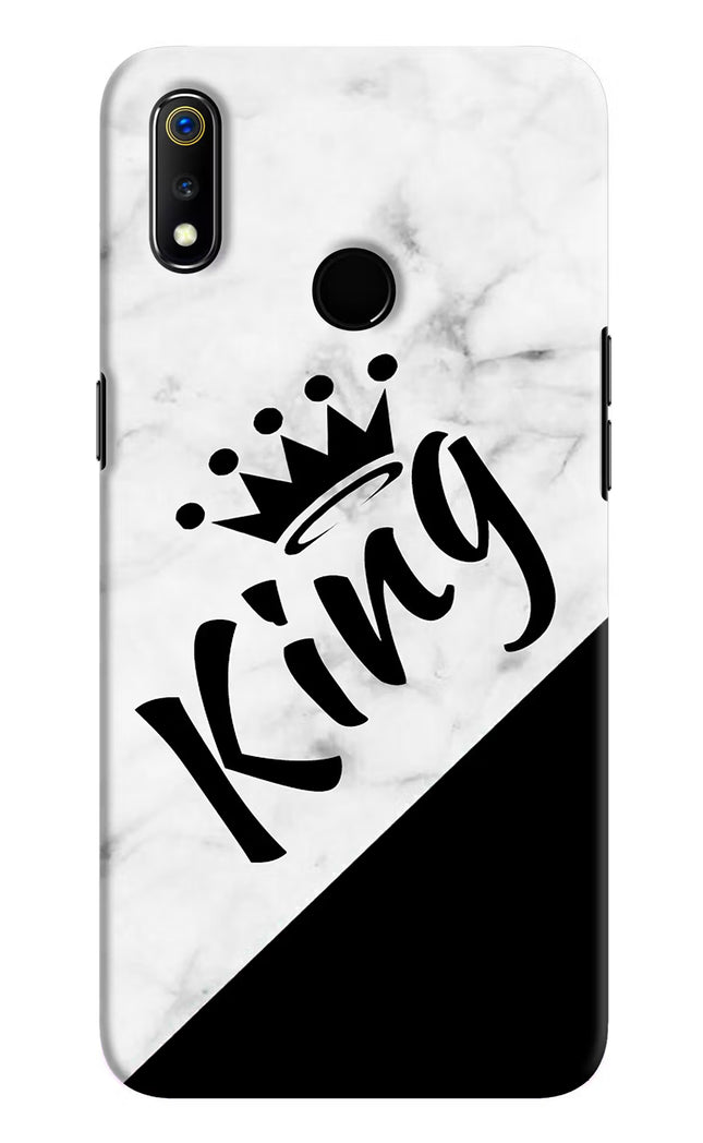King Realme 3 Hard Case Back Cover by Casekaro