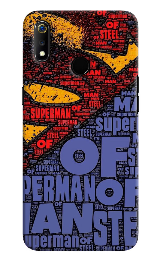Superman Realme 3 Hard Case Back Cover by Casekaro