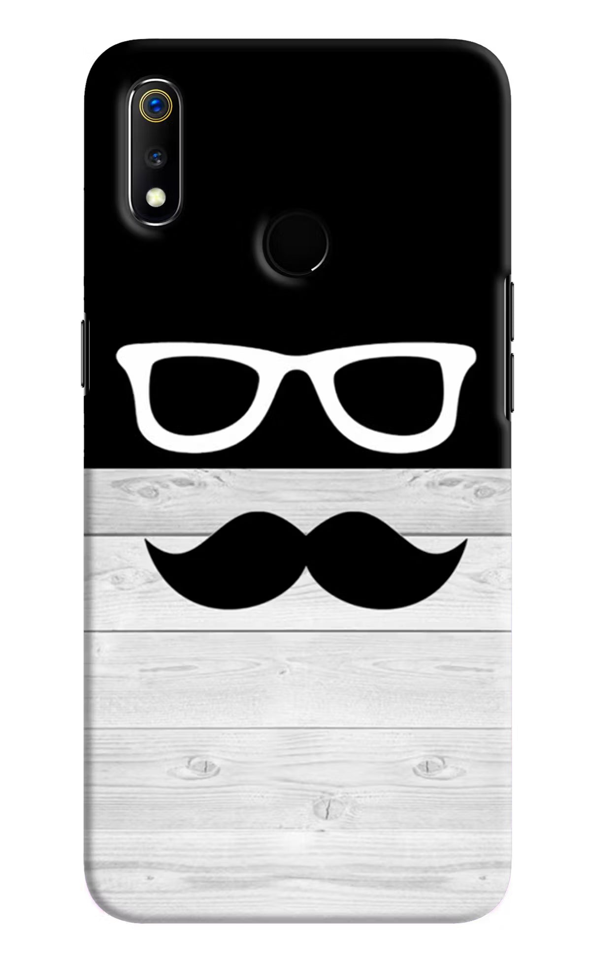 Mustache Realme 3 Hard Case Back Cover by Casekaro