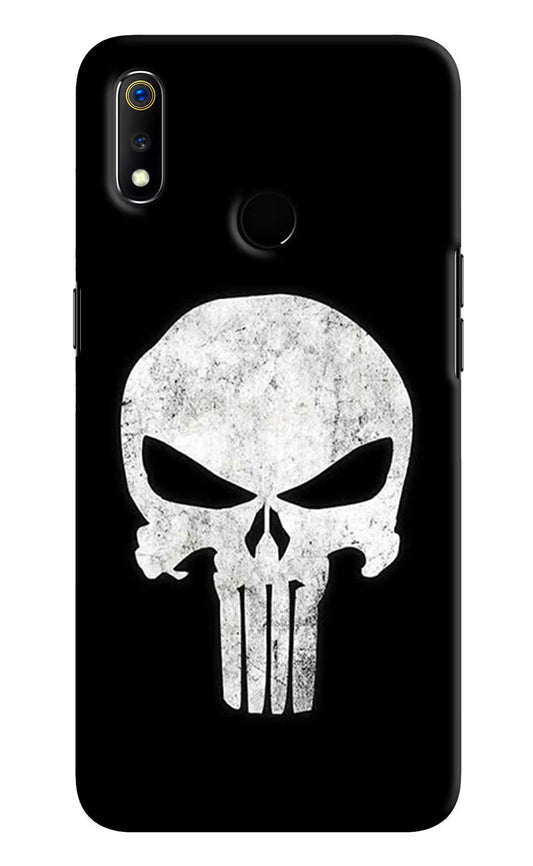 Punisher Skull Realme 3 Hard Case Back Cover by Casekaro
