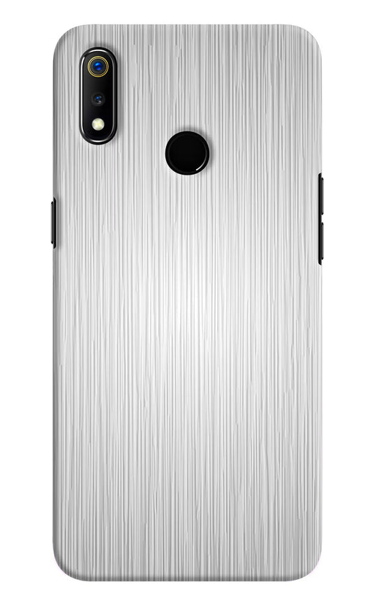 Wooden Grey Texture Realme 3 Hard Case Back Cover by Casekaro
