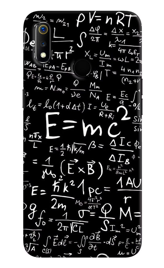 Physics Formula Realme 3 Hard Case Back Cover by Casekaro