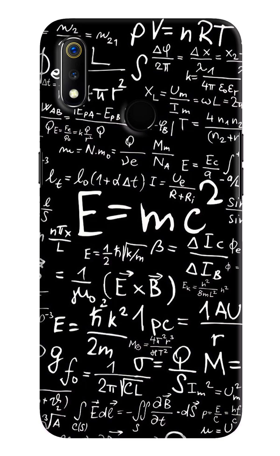 Physics Formula Realme 3 Back Cover, Hard case
