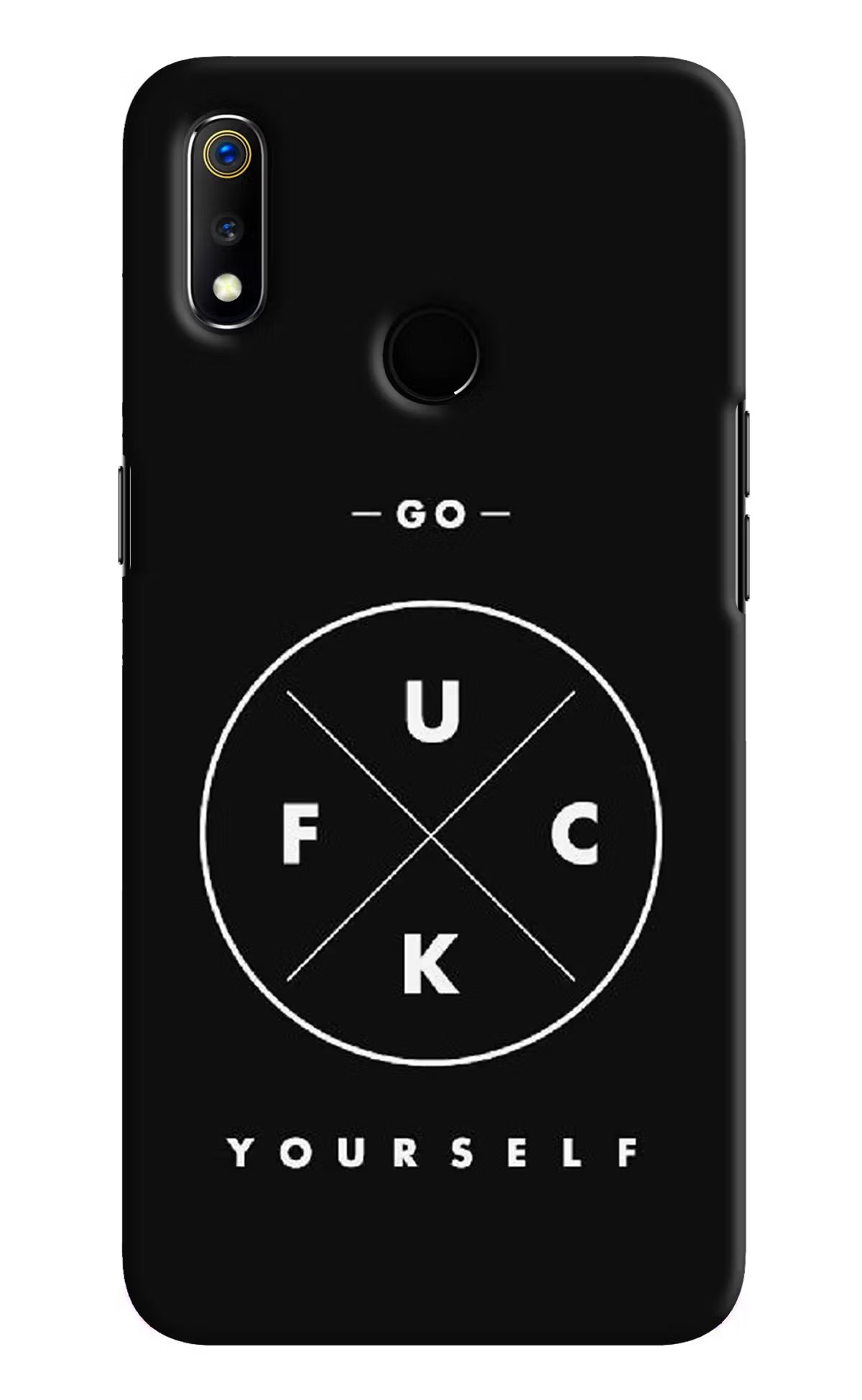 Go Fuck Yourself Realme 3 Hard Case Back Cover by Casekaro