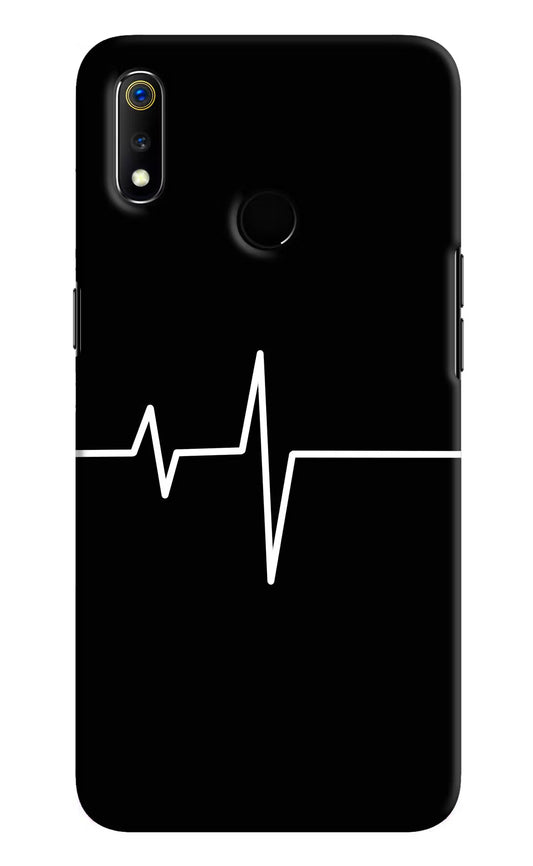 Heart Beats Realme 3 Hard Case Back Cover by Casekaro
