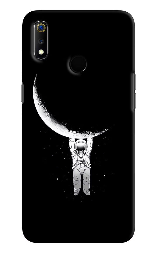 Moon Space Realme 3 Hard Case Back Cover by Casekaro