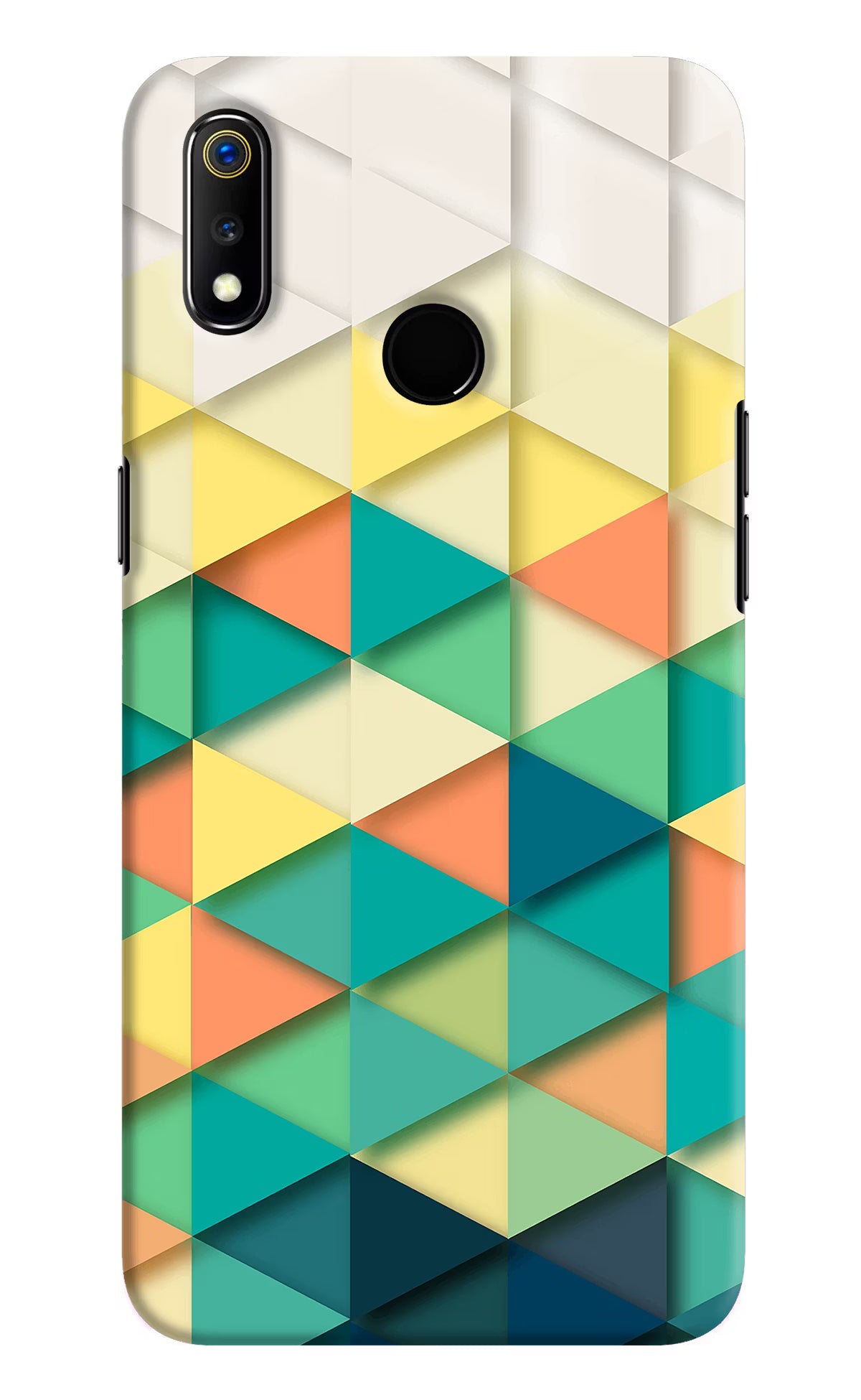 Abstract Realme 3 Hard Case Back Cover by Casekaro
