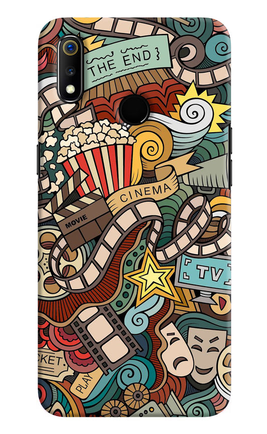 Cinema Abstract Realme 3 Hard Case Back Cover by Casekaro