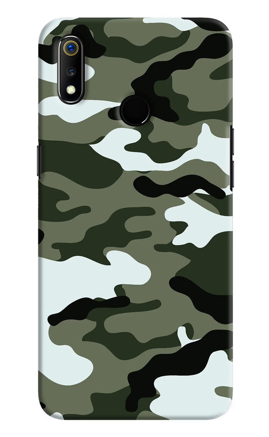Camouflage Realme 3 Hard Case Back Cover by Casekaro