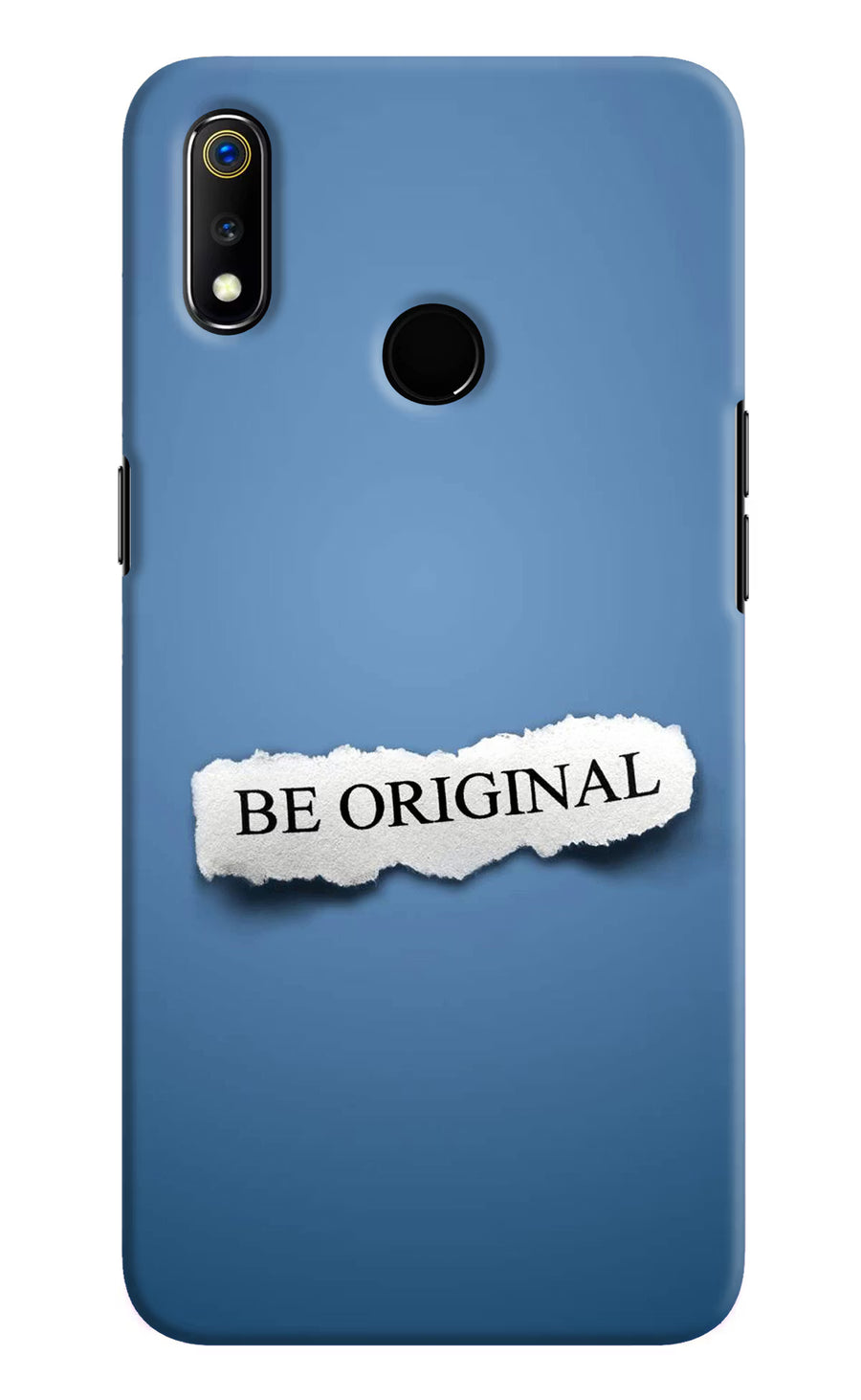 Be Original Realme 3 Back Cover, Hard case