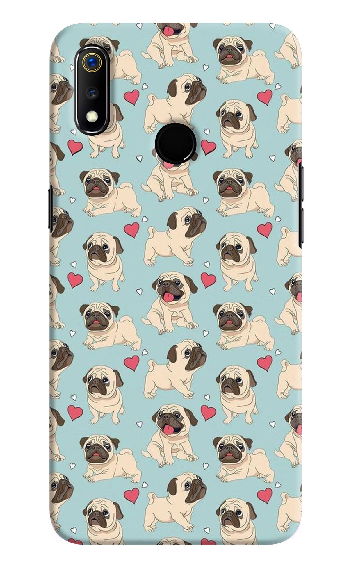 Pug Dog Realme 3 Hard Case Back Cover by Casekaro