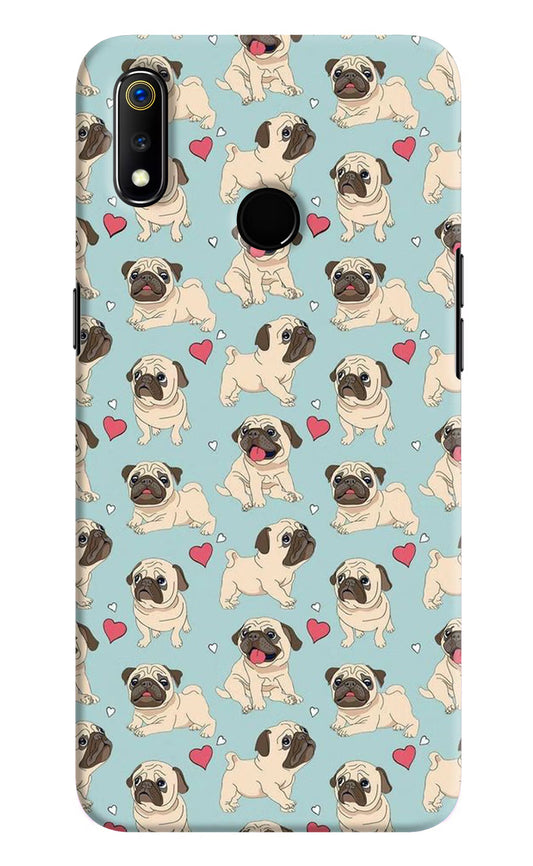 Pug Dog Realme 3 Hard Case Back Cover by Casekaro