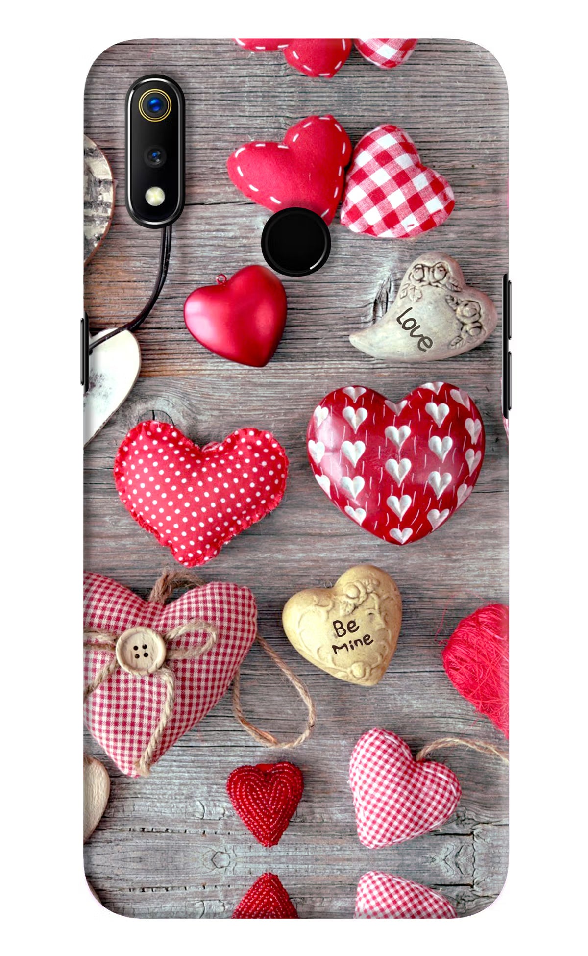 Love Wallpaper Realme 3 Hard Case Back Cover by Casekaro