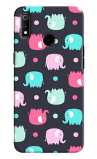 Elephants Realme 3 Hard Case Back Cover by Casekaro