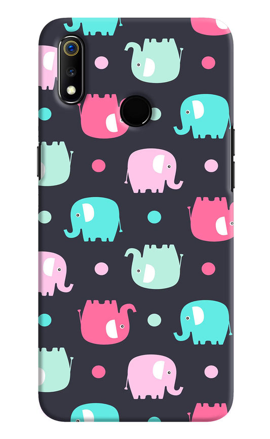 Elephants Realme 3 Hard Case Back Cover by Casekaro