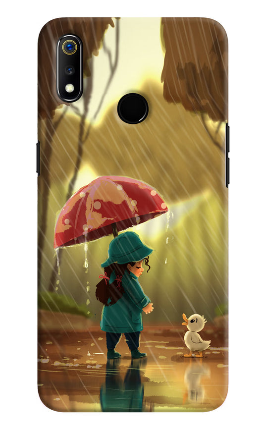 Rainy Day Realme 3 Hard Case Back Cover by Casekaro